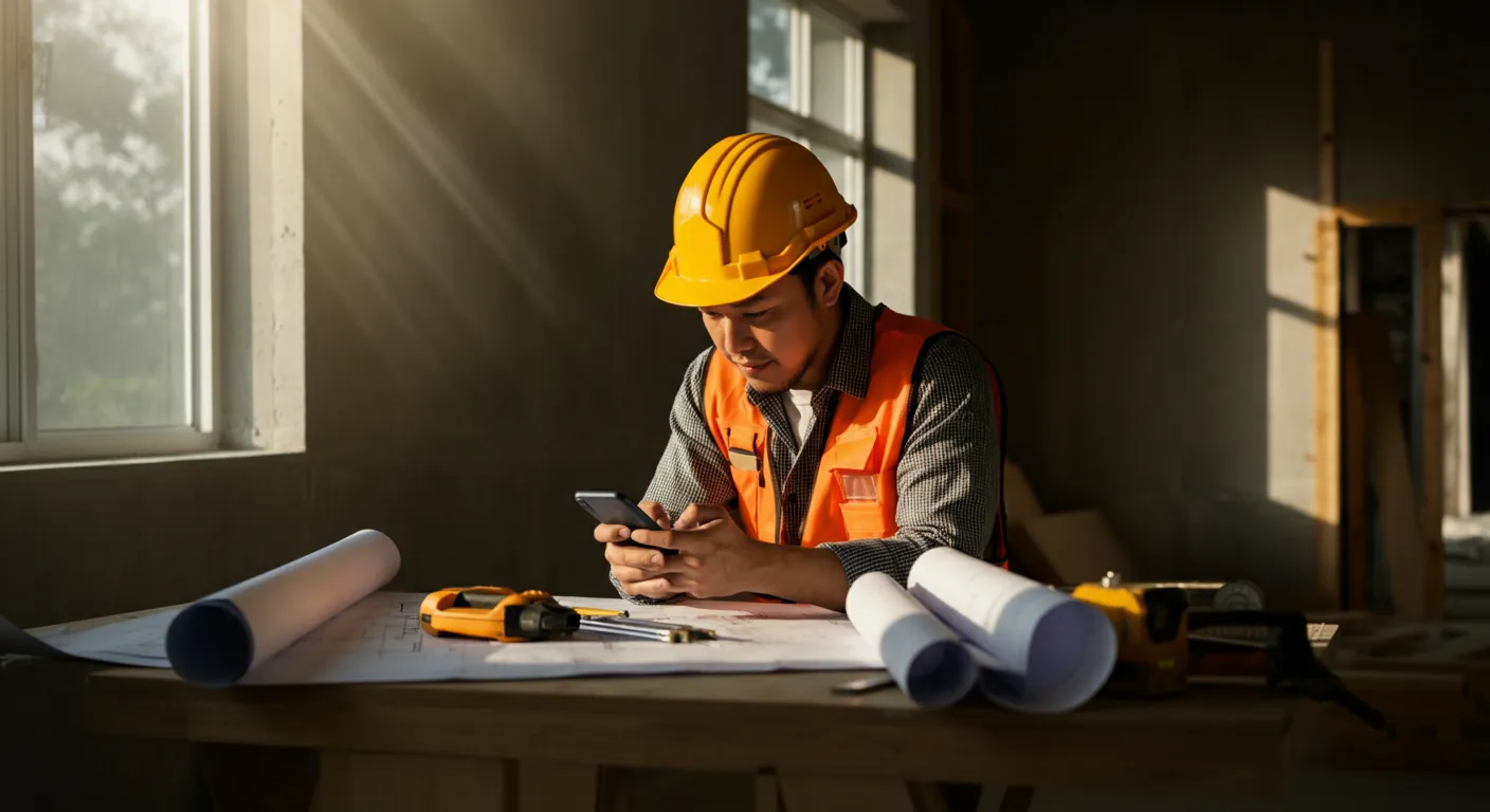 Featured image for AI Email and SMS Follow-Up for Contractors Contractor winning leads through fast automated follow-up competing on speed and value not price