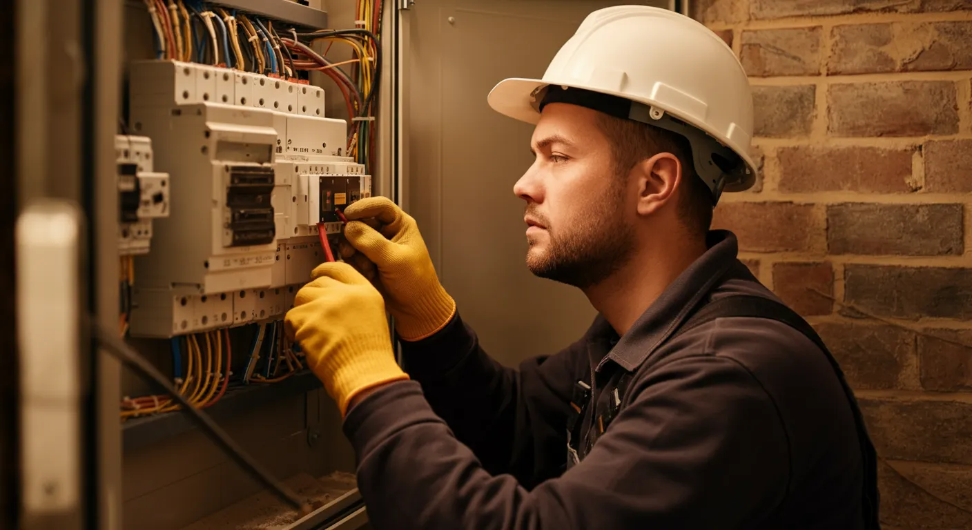 Featured image for Electrical Contractors: Building Trust Through Online Reviews Electrical contractor with positive online reviews