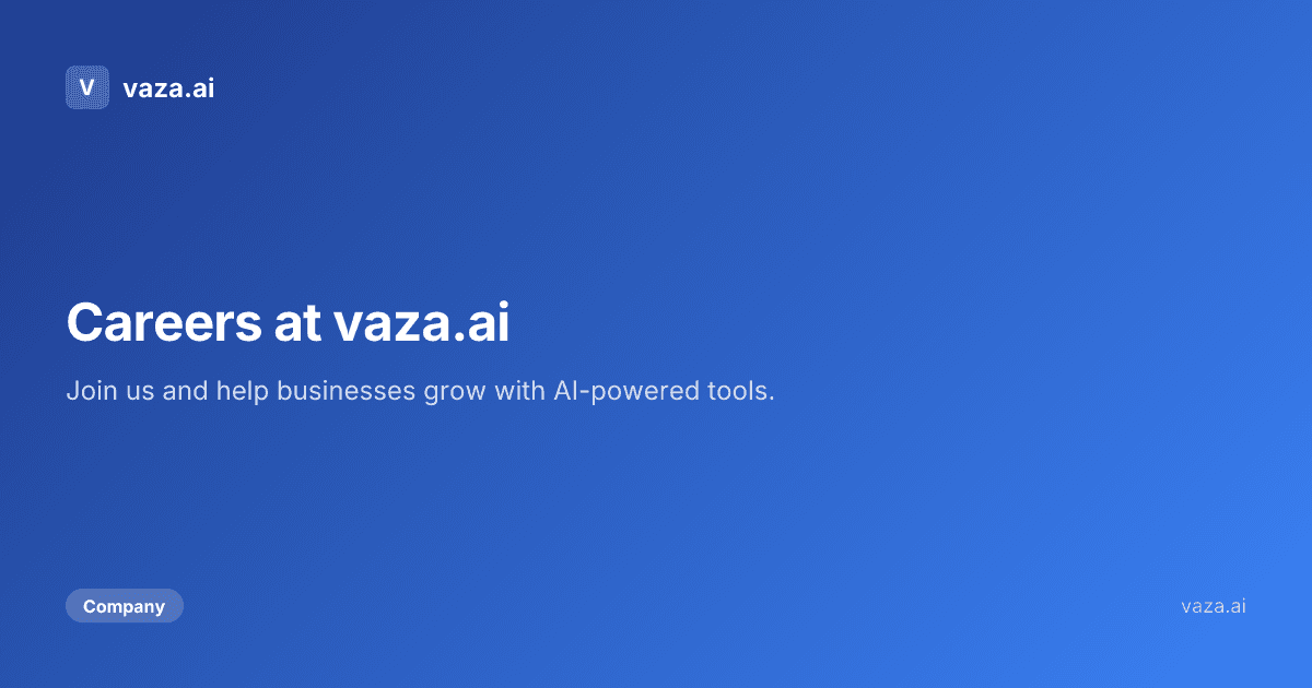 Join the vaza.ai remote-first team vaza.ai team members collaborating on a website migration project