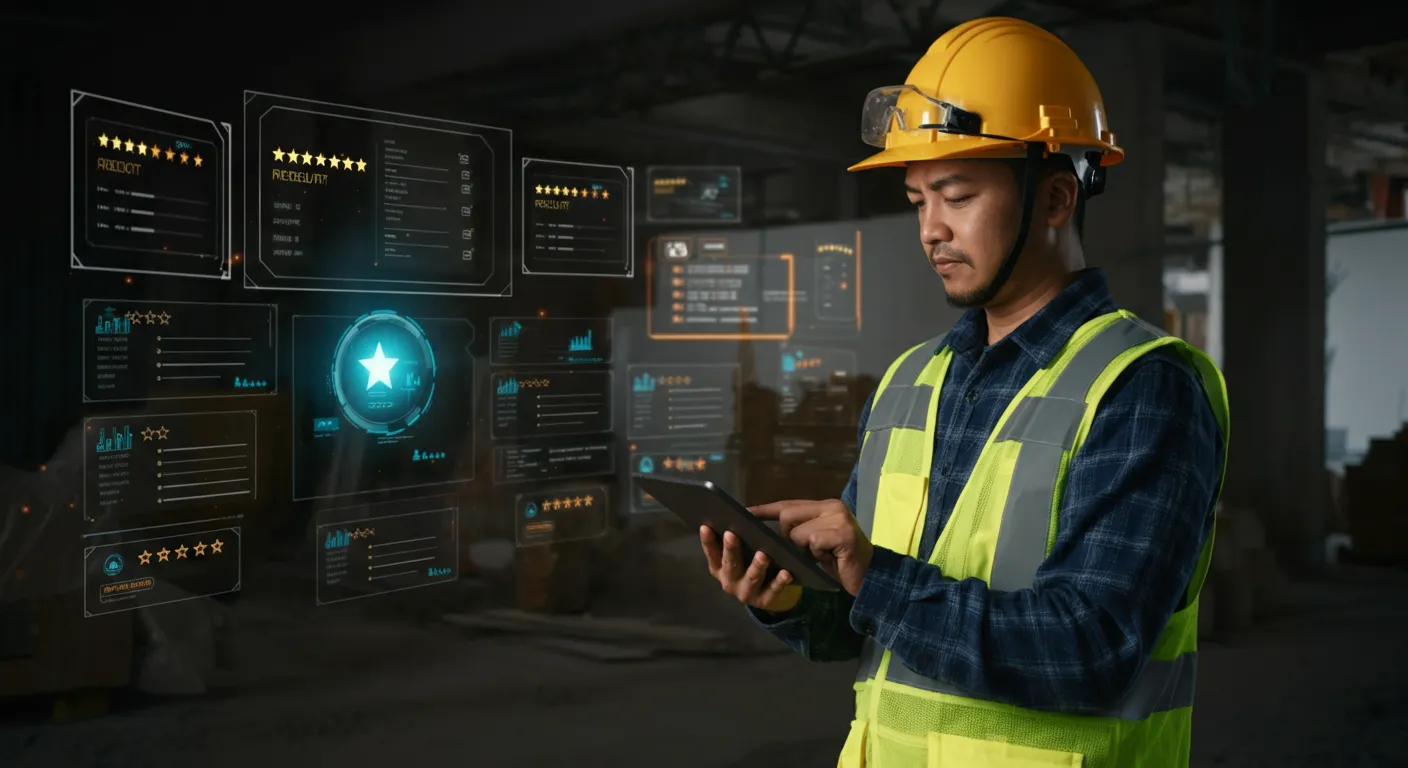 AI powered reputation management monitoring reviews across Google, Yelp, Facebook and other platforms for contractors