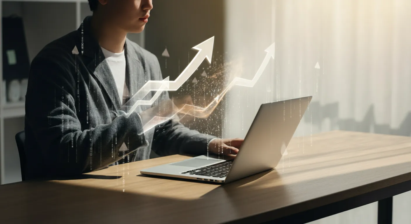 Small business owner comparing Squarespace dashboard with a fast-loading modern website