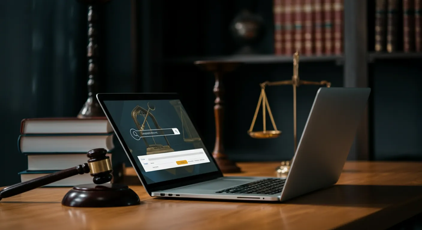 SEO strategies for legal businesses showing search rankings and local map results