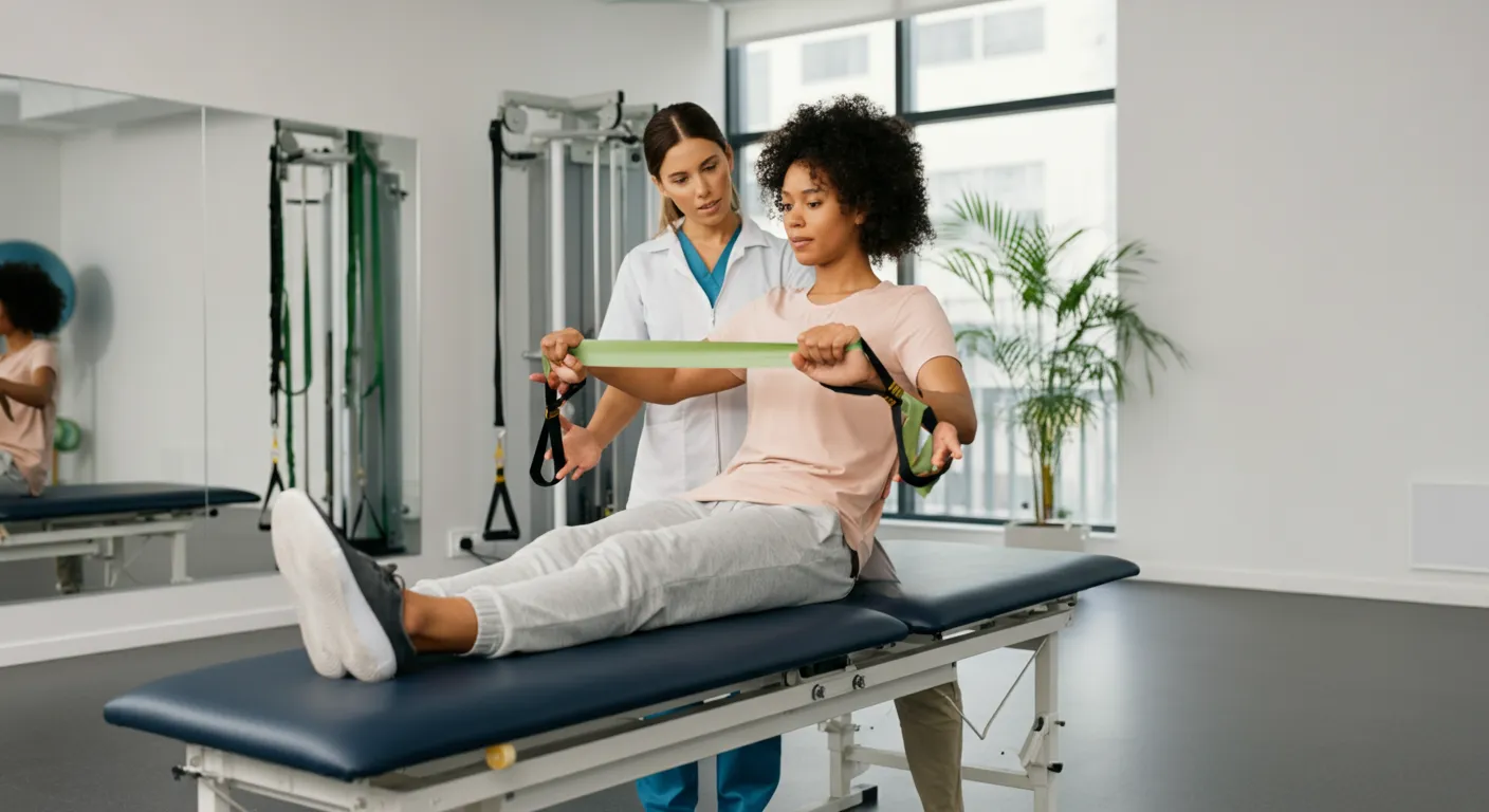 SEO strategies for physical therapy businesses showing search rankings and local map results