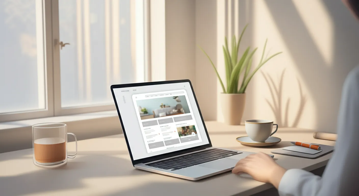 Small business owner relaxing while their website runs itself without maintenance