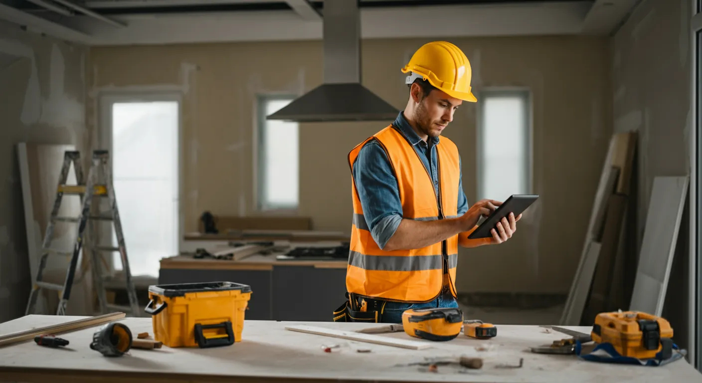 SEO analytics dashboard showing contractor website performance