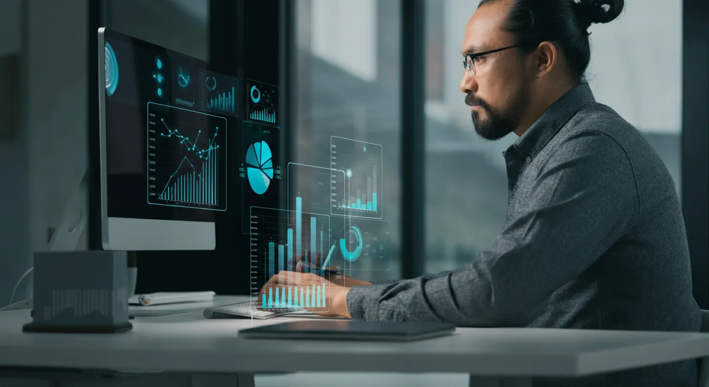 Home improvement contractor analysing SEO data on SEMrush and Ahrefs platforms