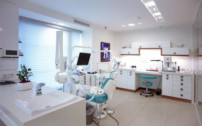 Dental Practices Dental practice waiting room with modern equipment and patient-friendly environment